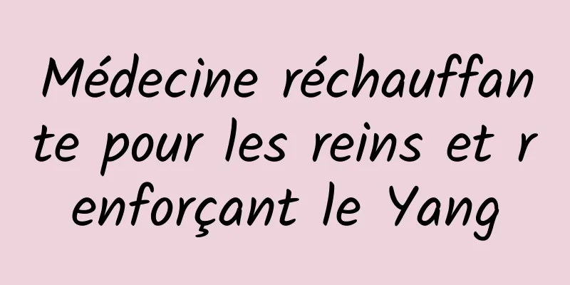 Médecine réchauffante pour les reins et renforçant le Yang