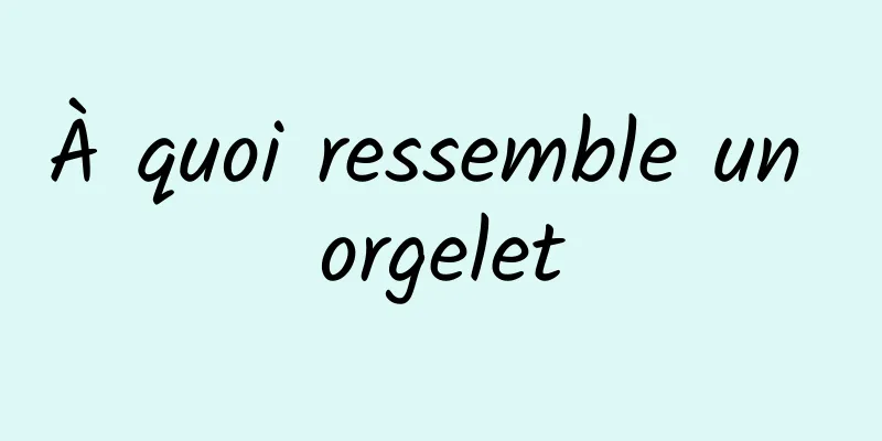À quoi ressemble un orgelet
