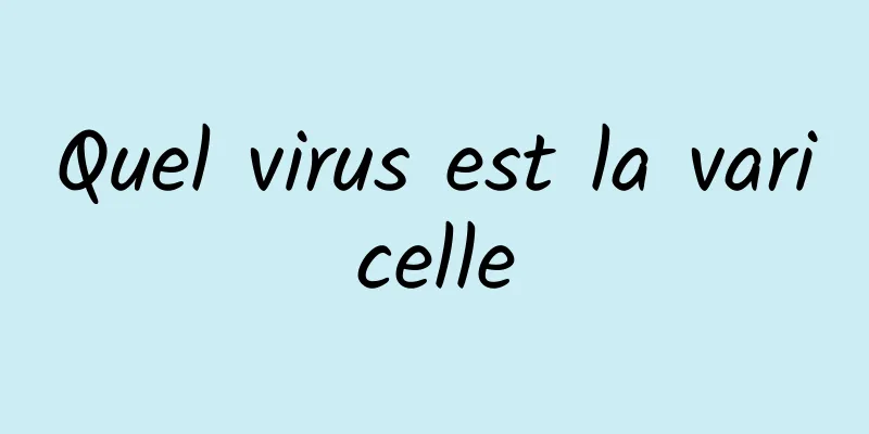 Quel virus est la varicelle