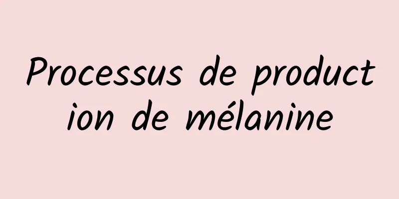 Processus de production de mélanine