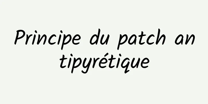 Principe du patch antipyrétique