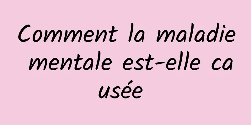 Comment la maladie mentale est-elle causée 