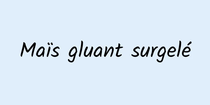 Maïs gluant surgelé