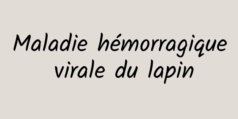 Maladie hémorragique virale du lapin
