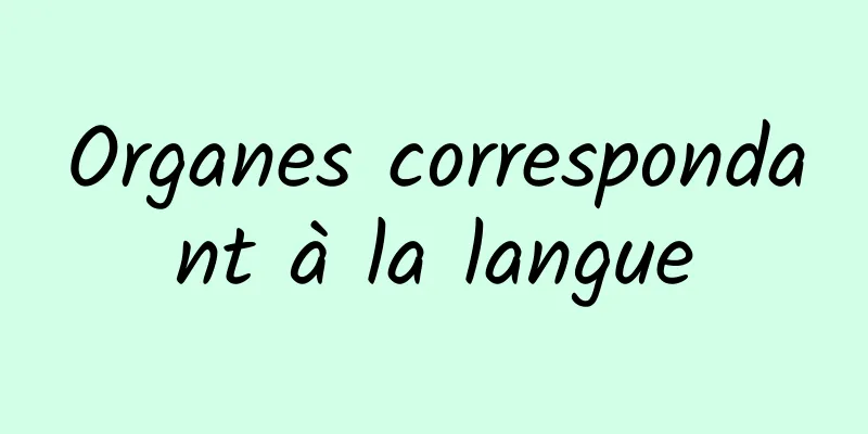 Organes correspondant à la langue