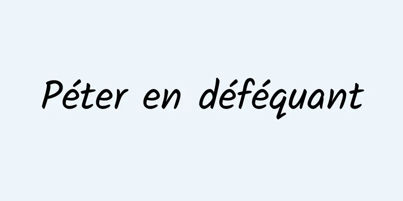 Péter en déféquant