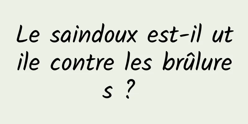 Le saindoux est-il utile contre les brûlures ? 