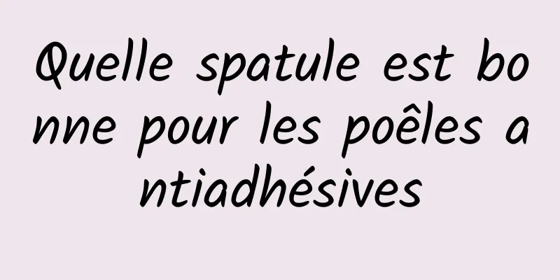 Quelle spatule est bonne pour les poêles antiadhésives