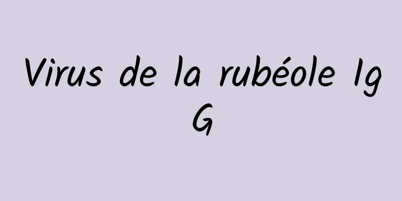 Virus de la rubéole IgG