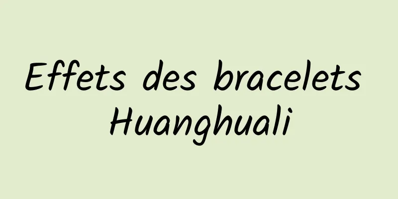 Effets des bracelets Huanghuali