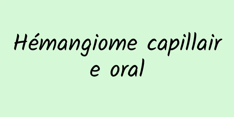 Hémangiome capillaire oral