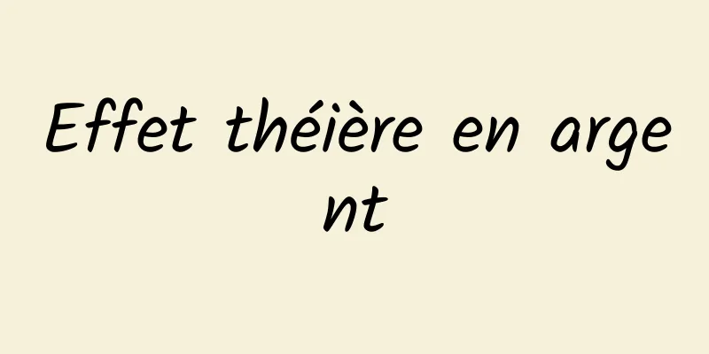 Effet théière en argent