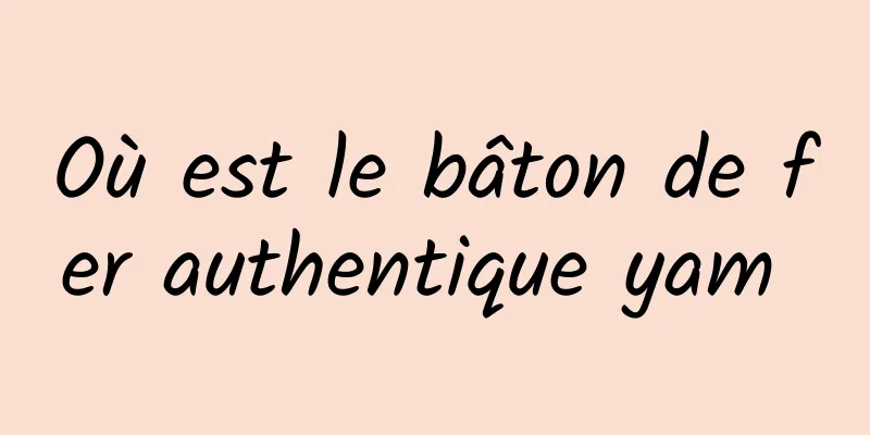 Où est le bâton de fer authentique yam 