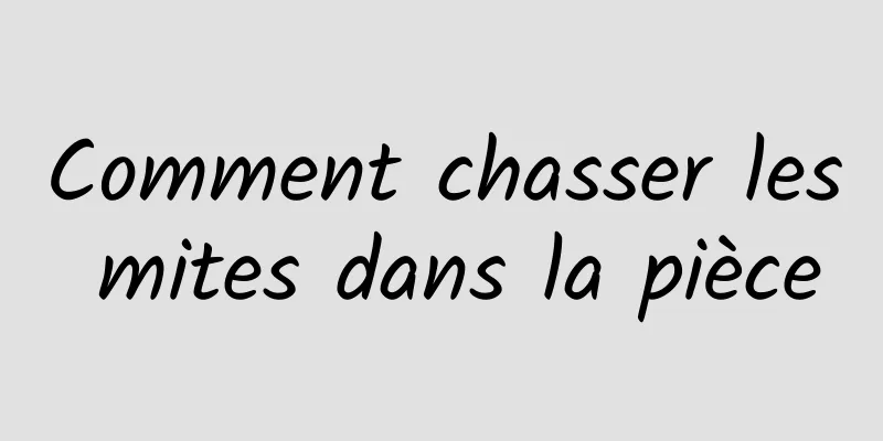 Comment chasser les mites dans la pièce