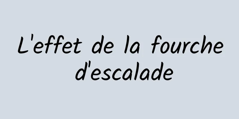 L'effet de la fourche d'escalade
