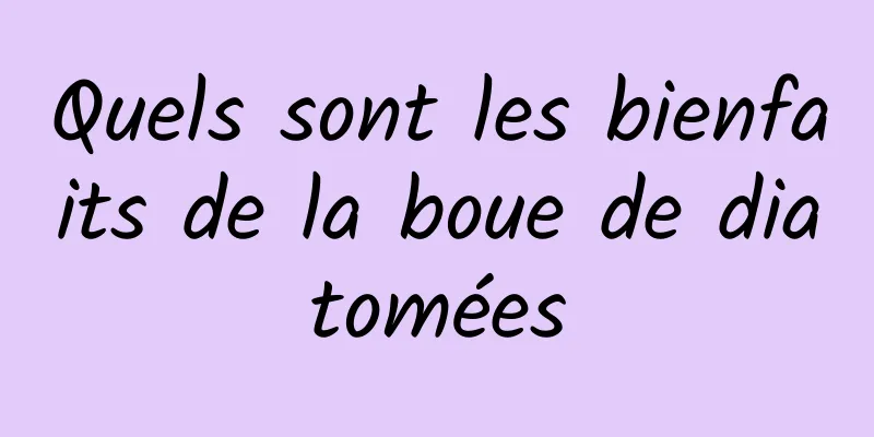 Quels sont les bienfaits de la boue de diatomées