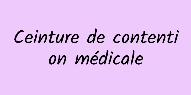 Ceinture de contention médicale