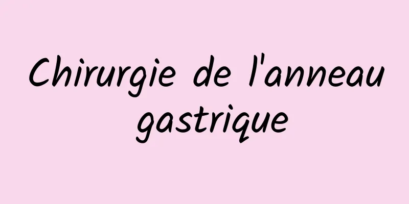 Chirurgie de l'anneau gastrique