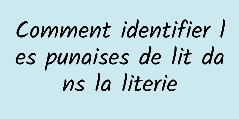 Comment identifier les punaises de lit dans la literie