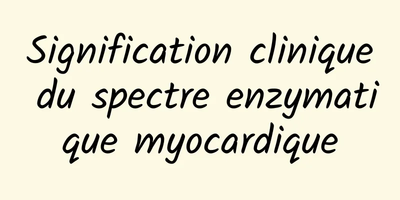 Signification clinique du spectre enzymatique myocardique