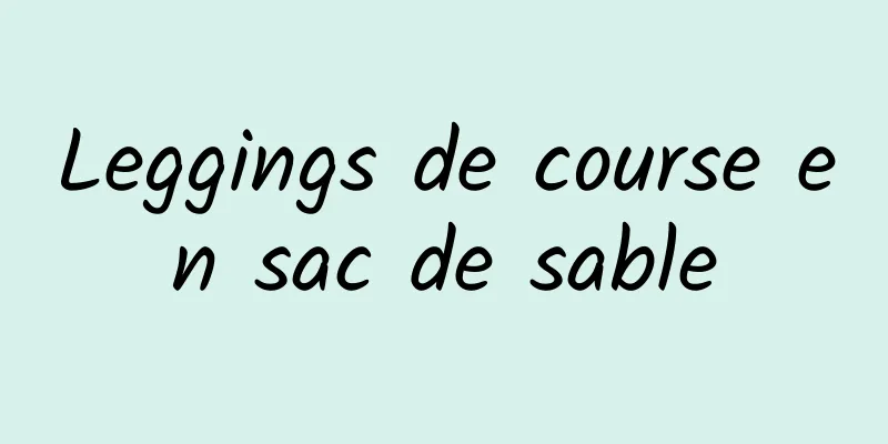 Leggings de course en sac de sable