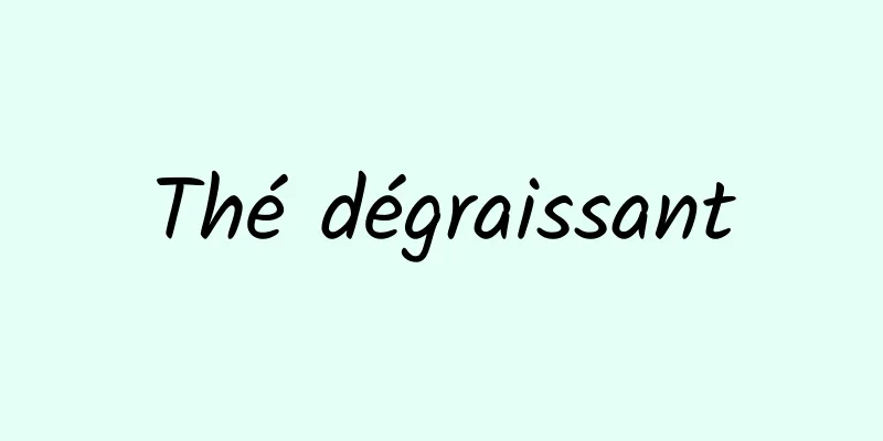 Thé dégraissant