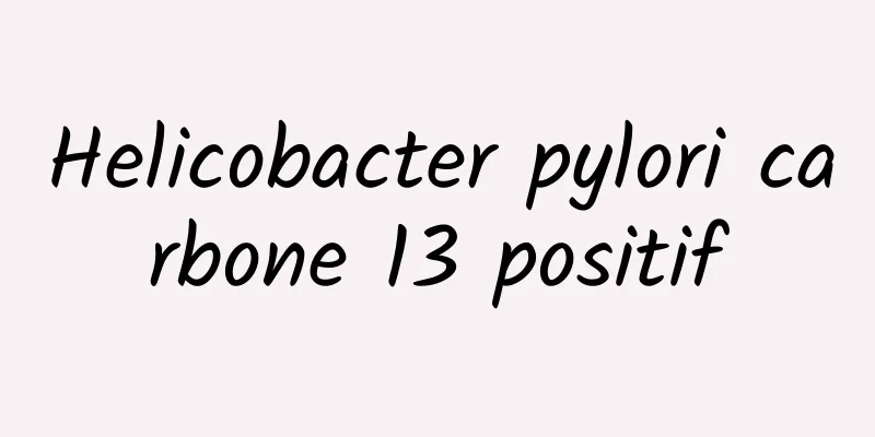Helicobacter pylori carbone 13 positif