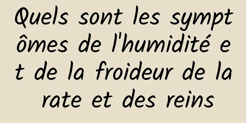 Quels sont les symptômes de l'humidité et de la froideur de la rate et des reins