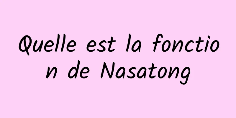 Quelle est la fonction de Nasatong