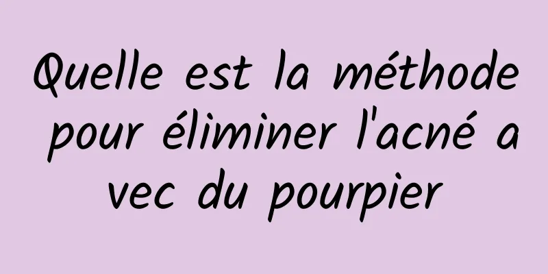 Quelle est la méthode pour éliminer l'acné avec du pourpier