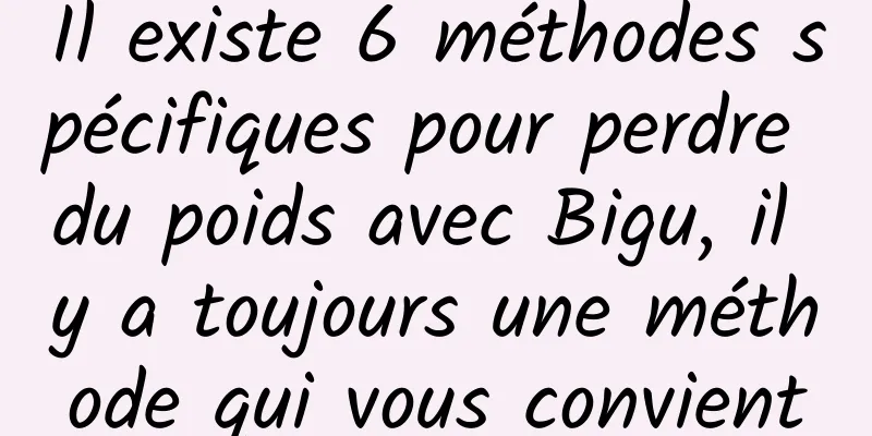 Il existe 6 méthodes spécifiques pour perdre du poids avec Bigu, il y a toujours une méthode qui vous convient