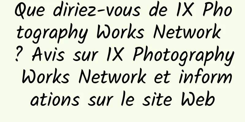 Que diriez-vous de 1X Photography Works Network ? Avis sur 1X Photography Works Network et informations sur le site Web