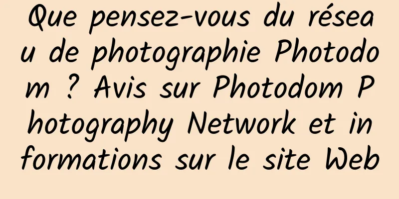 Que pensez-vous du réseau de photographie Photodom ? Avis sur Photodom Photography Network et informations sur le site Web