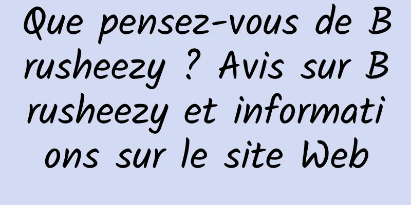 Que pensez-vous de Brusheezy ? Avis sur Brusheezy et informations sur le site Web