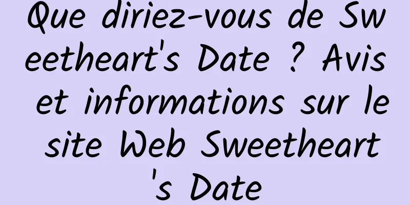 Que diriez-vous de Sweetheart's Date ? Avis et informations sur le site Web Sweetheart's Date