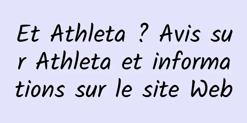 Et Athleta ? Avis sur Athleta et informations sur le site Web