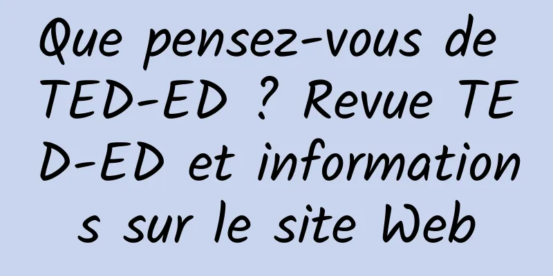 Que pensez-vous de TED-ED ? Revue TED-ED et informations sur le site Web