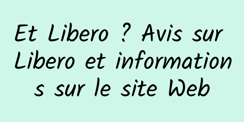 Et Libero ? Avis sur Libero et informations sur le site Web