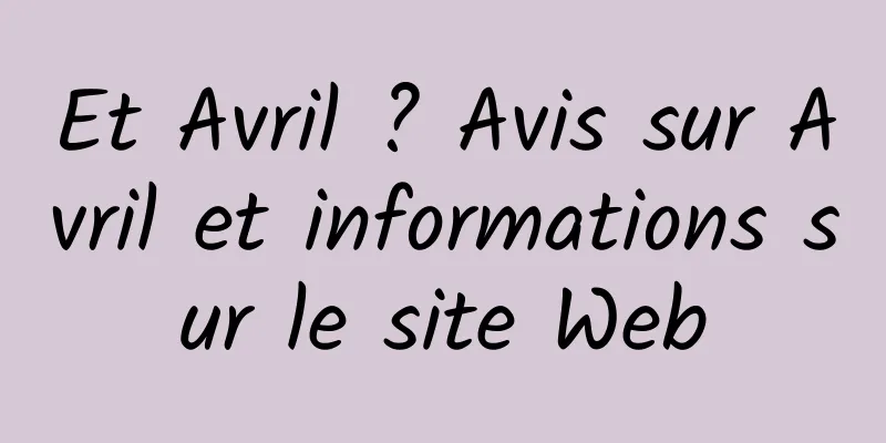 Et Avril ? Avis sur Avril et informations sur le site Web
