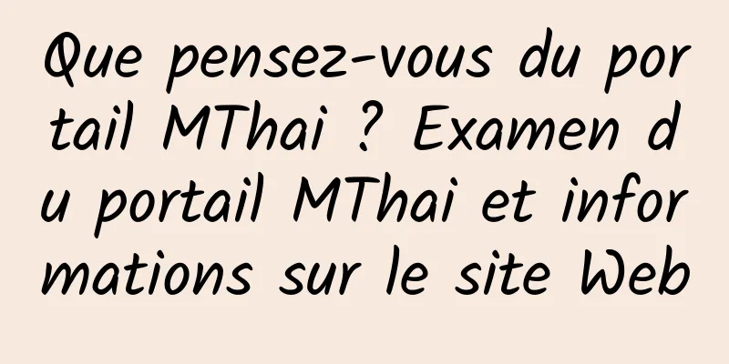 Que pensez-vous du portail MThai ? Examen du portail MThai et informations sur le site Web