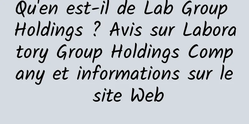 Qu'en est-il de Lab Group Holdings ? Avis sur Laboratory Group Holdings Company et informations sur le site Web
