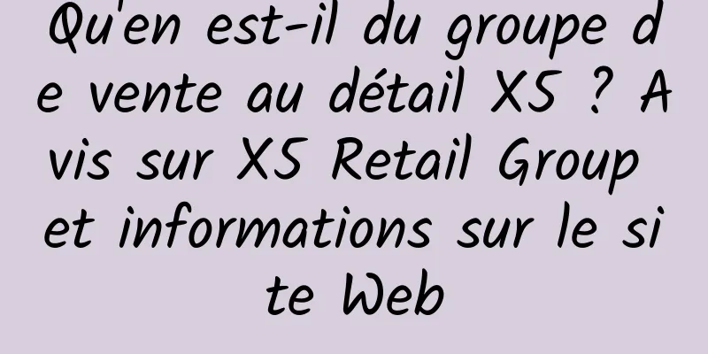 Qu'en est-il du groupe de vente au détail X5 ? Avis sur X5 Retail Group et informations sur le site Web