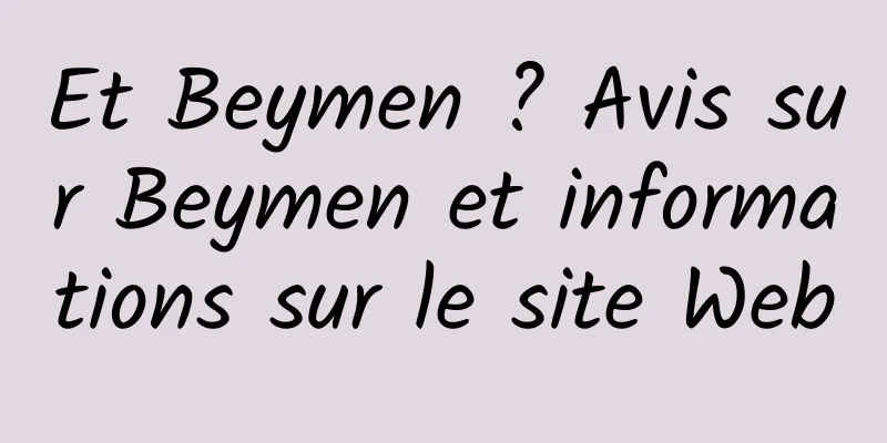 Et Beymen ? Avis sur Beymen et informations sur le site Web