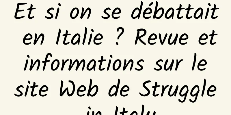 Et si on se débattait en Italie ? Revue et informations sur le site Web de Struggle in Italy