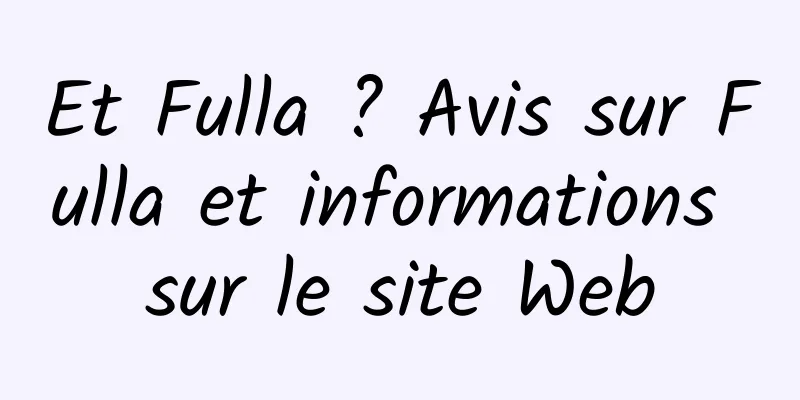 Et Fulla ? Avis sur Fulla et informations sur le site Web