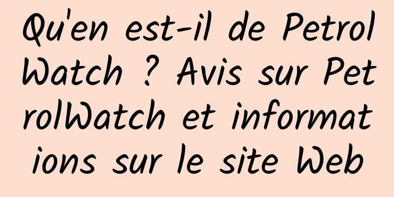 Qu'en est-il de PetrolWatch ? Avis sur PetrolWatch et informations sur le site Web