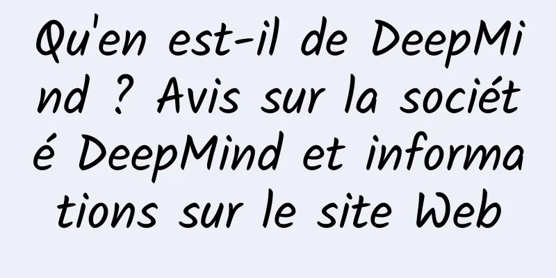 Qu'en est-il de DeepMind ? Avis sur la société DeepMind et informations sur le site Web