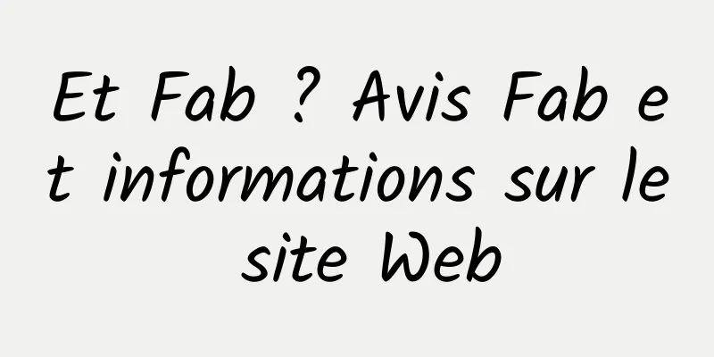 Et Fab ? Avis Fab et informations sur le site Web