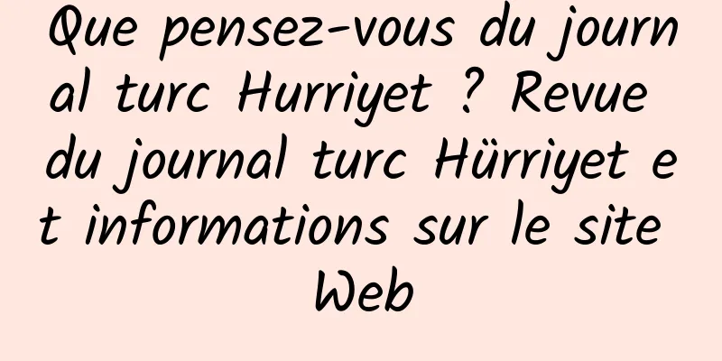 Que pensez-vous du journal turc Hurriyet ? Revue du journal turc Hürriyet et informations sur le site Web