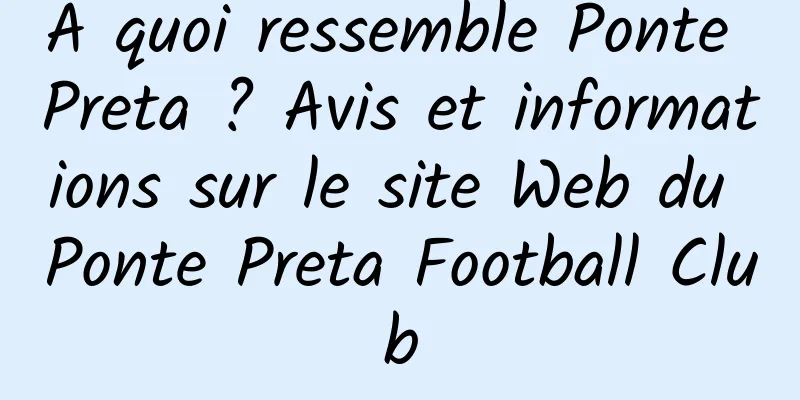 À quoi ressemble Ponte Preta ? Avis et informations sur le site Web du Ponte Preta Football Club